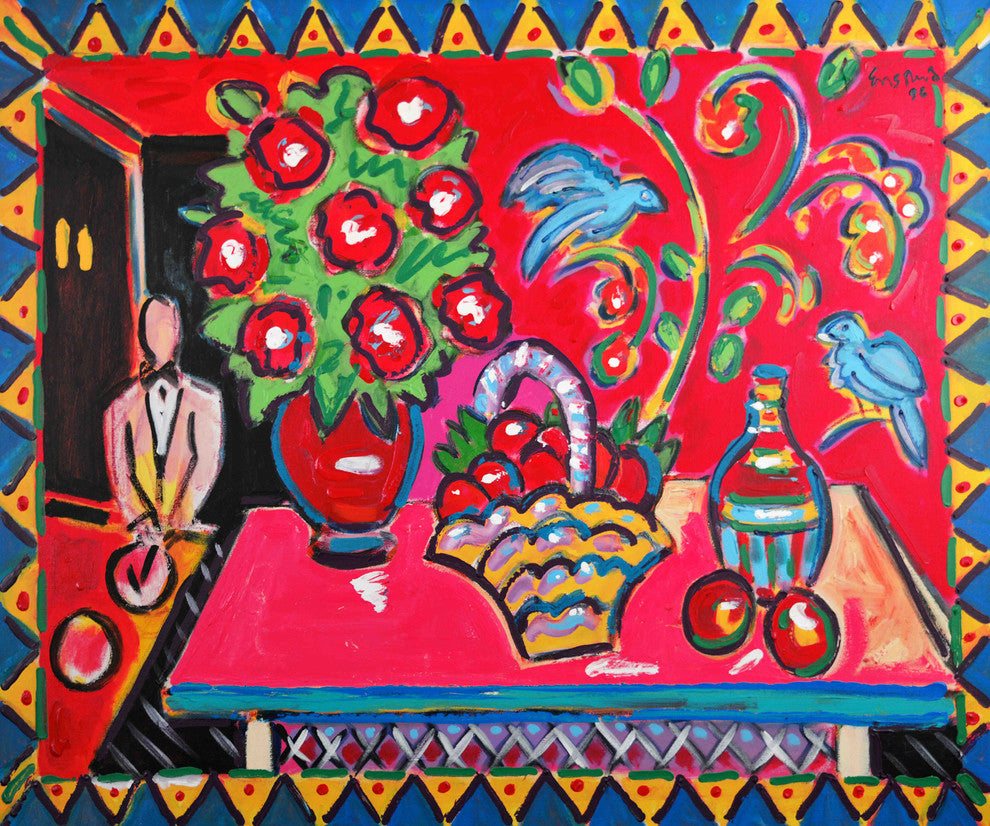 "Felidia" Print on Canvas by Wayne Ensrud