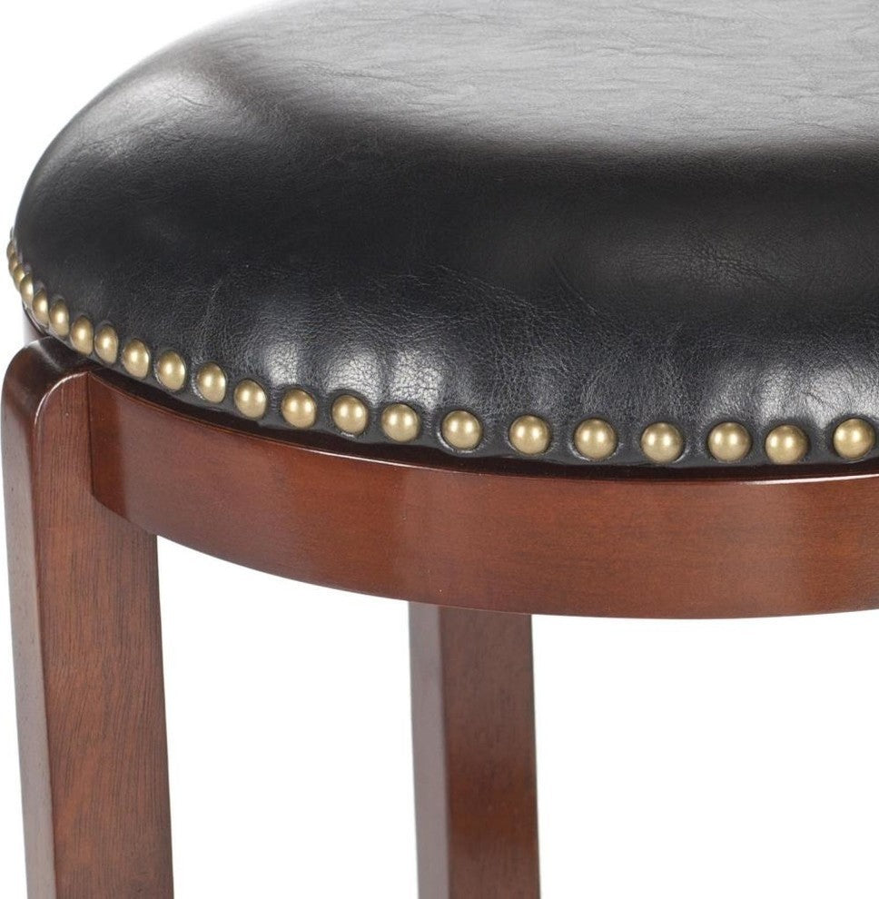 Safavieh Elwood Swivel Barstool, Cherry