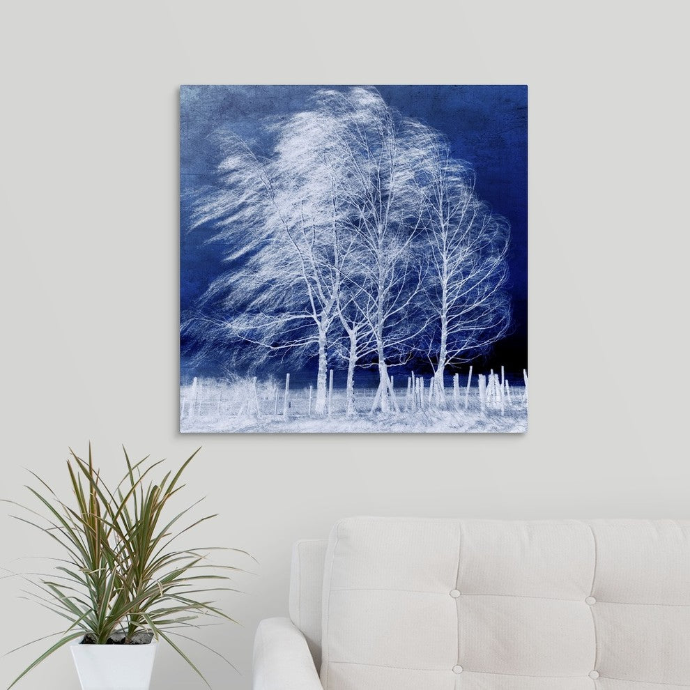 "Blue Wind" Wrapped Canvas Art Print, 24"x24"x1.5"