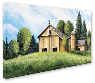 Debbi Wetzel 'Yellow Barn Summer' Canvas Art, 30" x 47"
