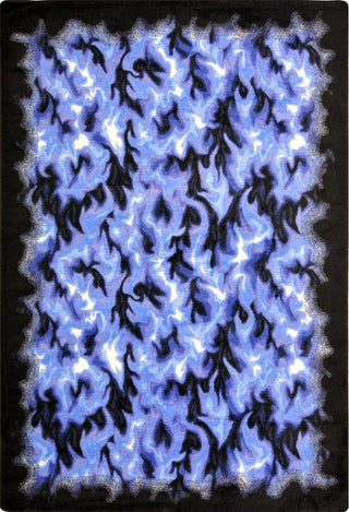 Kaleidoscope Rug, Inferno, 3'10"x5'4", Blue