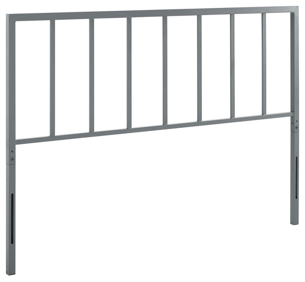 Tatum King Metal Headboard - Gray