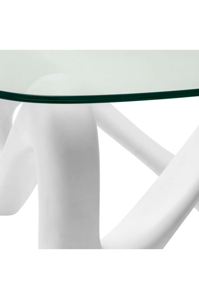 Off-White Sculptural Coffee Table, Eichholtz Aventura