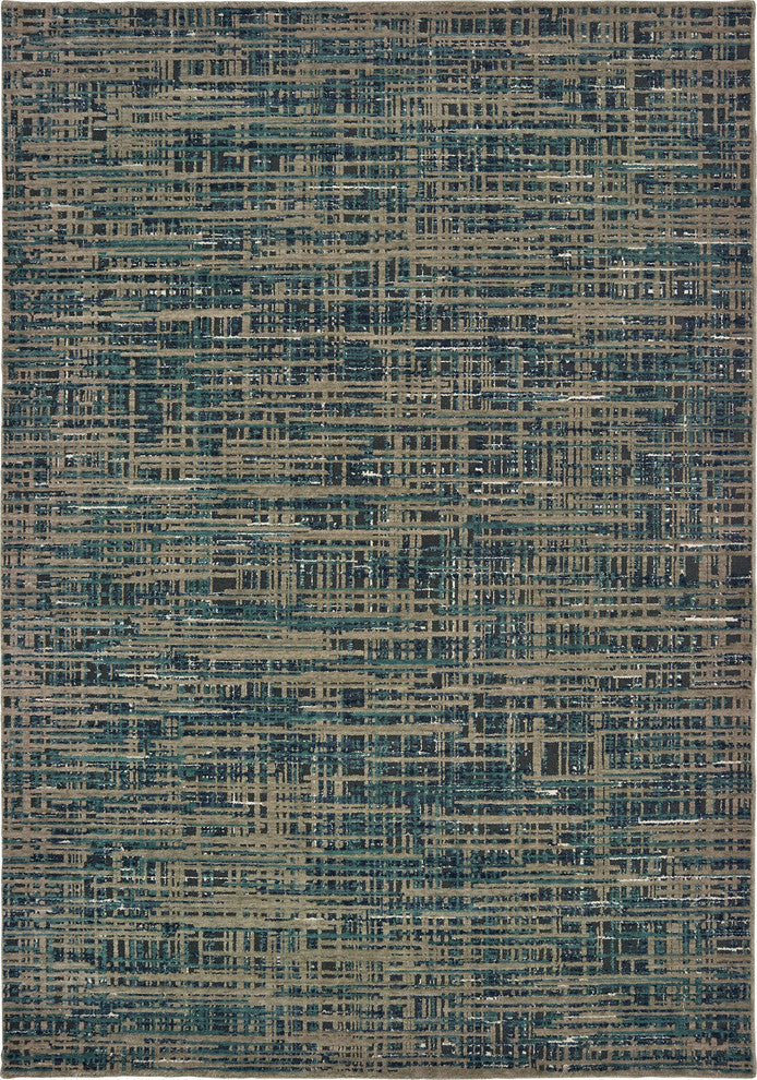 Oriental Weavers Montage 5503D 9''10"x12''10" Blue Rug