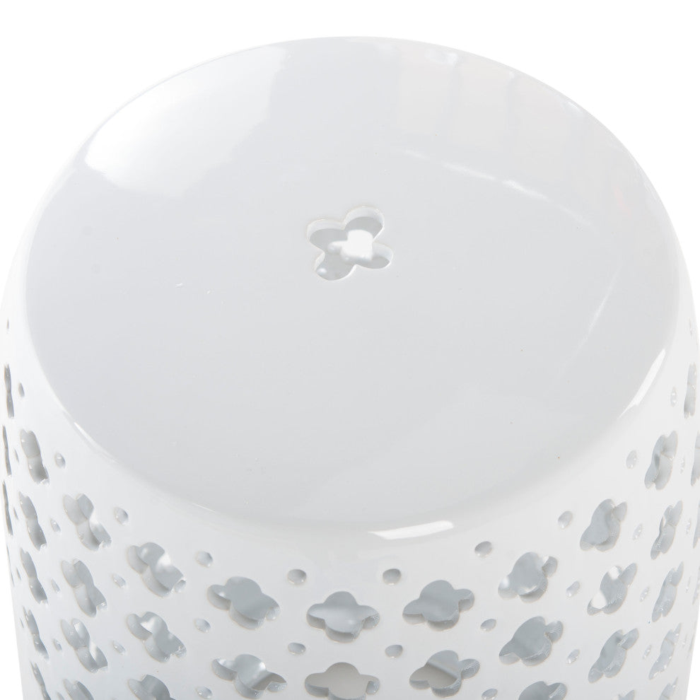 Safavieh Lacey Garden Stool, White