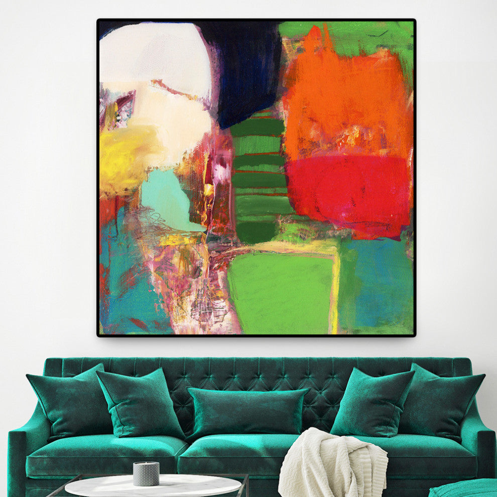 "Heart Chambers" Oversized Framed Canvas, 45" x 45"