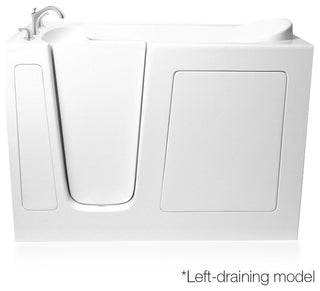 EZWT-3054 54"x30" Walk-In Tub, Soaker Series, Left Model