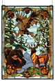 Meyda lighting 77732 25"W X 35"H Wilderness Stained Glass Window