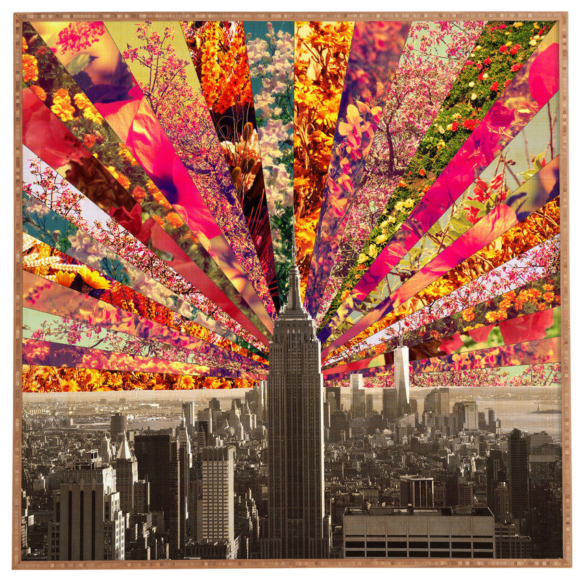 Bianca Green Blooming NY Framed Wall Art