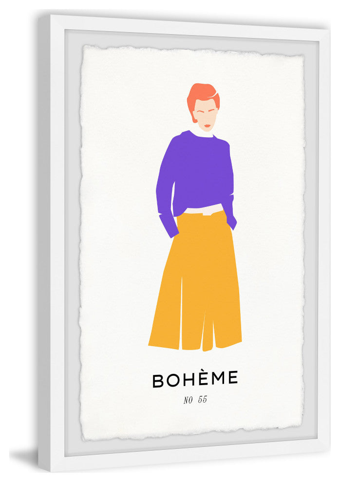 "Boheme No 55" Framed Painting Print, 30x45