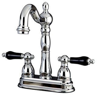 Kingston Brass 4" Centerset Bar Faucet, Polished Chrome