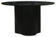 Modrest Myra Modern Black Wood Round Dining Table