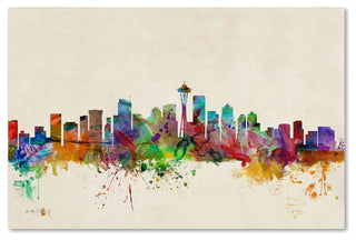 'Seattle, Washington' Canvas Art by Michael Tompsett