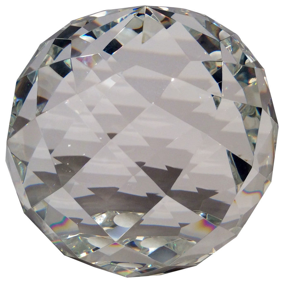 Faceted Crystal Ball, 6"