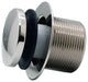 Above Floor Tip-Toe Trim and 2-Hole Overflow Cover, Polished Chrome