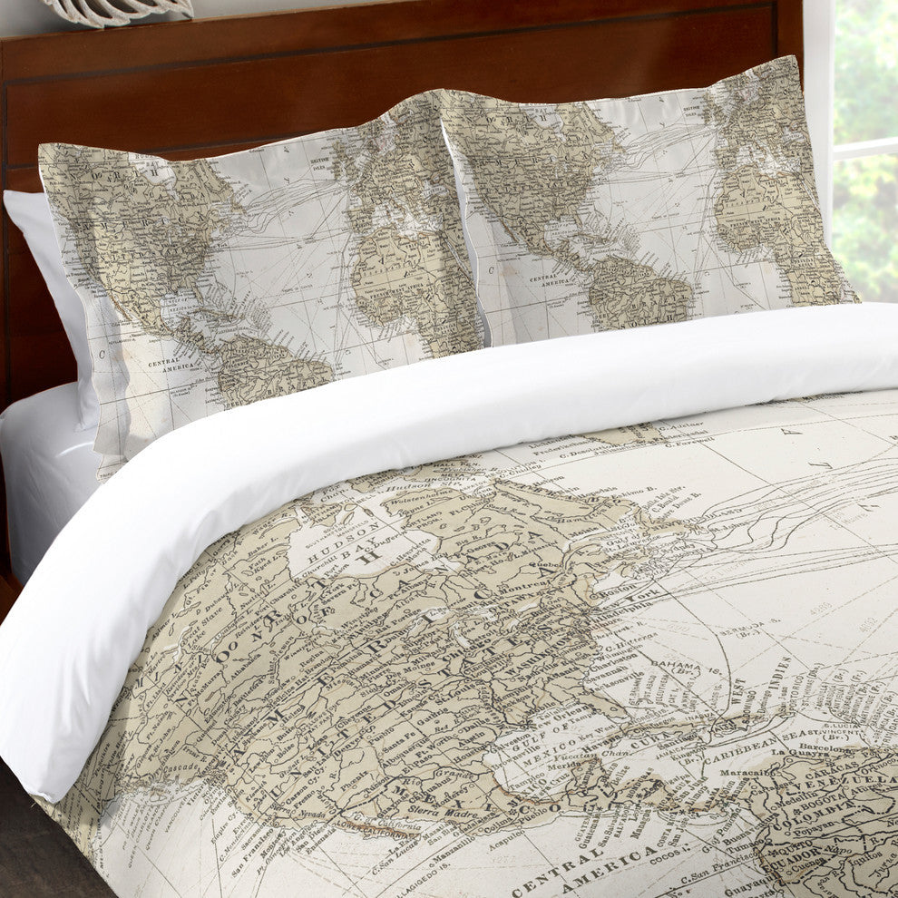 Laural Home Get Out and See the World Comforter Sham