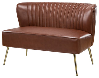 47" Comfy Loveseat, Brown