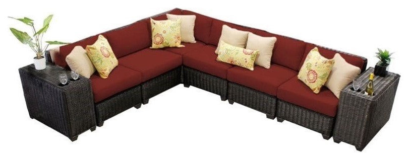 Venice 8 Piece Outdoor Wicker Patio Furniture Set 08a