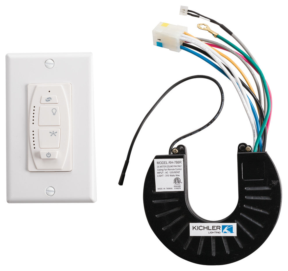 6 Speed DC Wall Transmitter Fan Accessories, White Material