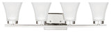 Generation Lighting Lighting 4-Light Bayfield Sconce, Chrome, A19/100w
