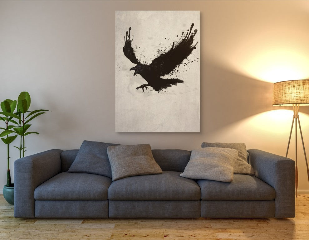 Cortesi Home "Raven" by Nicklas Gustafsson, Giclee Canvas Wall Art, 40"x60"