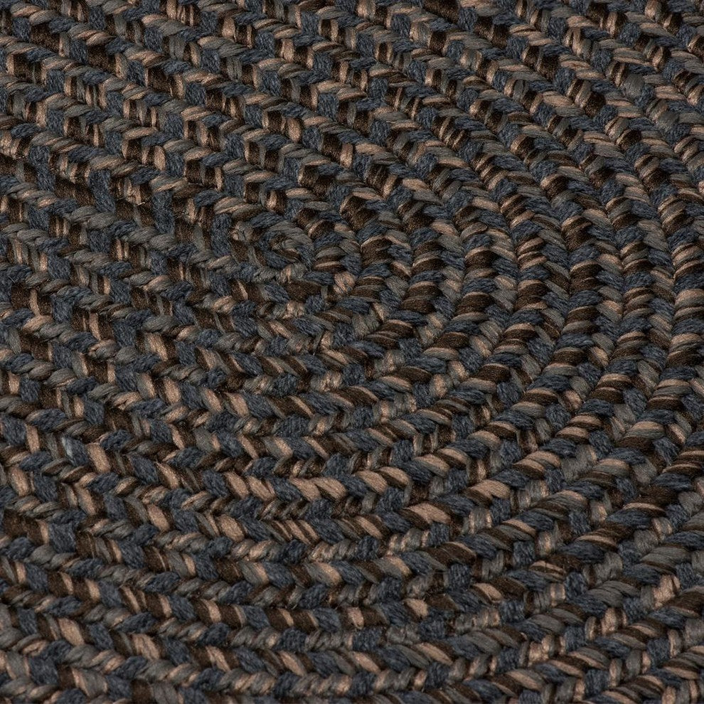 Colonial Mills Hayward HY29 Charcoal Traditional Area Rug, Round 6'x6'