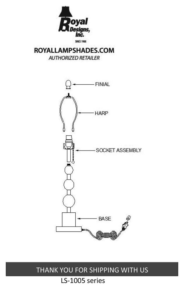 Brush Nickel Lamp with Crystal Ball Accents and Red Shallow Drum Hardback Shade