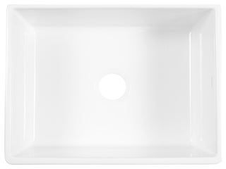 Austen Crisp White Fireclay 24" Single Bowl Farmhouse Undermount Sink