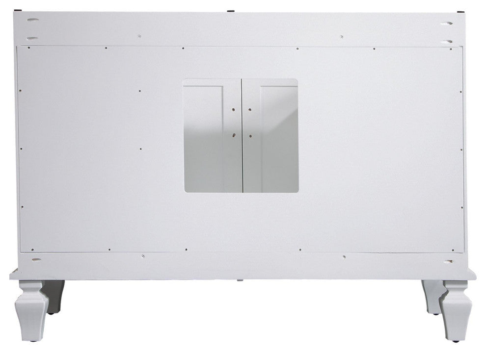 48 Inch Bathroom Vanity Set with 38 Inch Mirror, Quartz Top, cUPC Certified Sink, White
