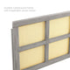 Luana Cane Full Headboard-Gray