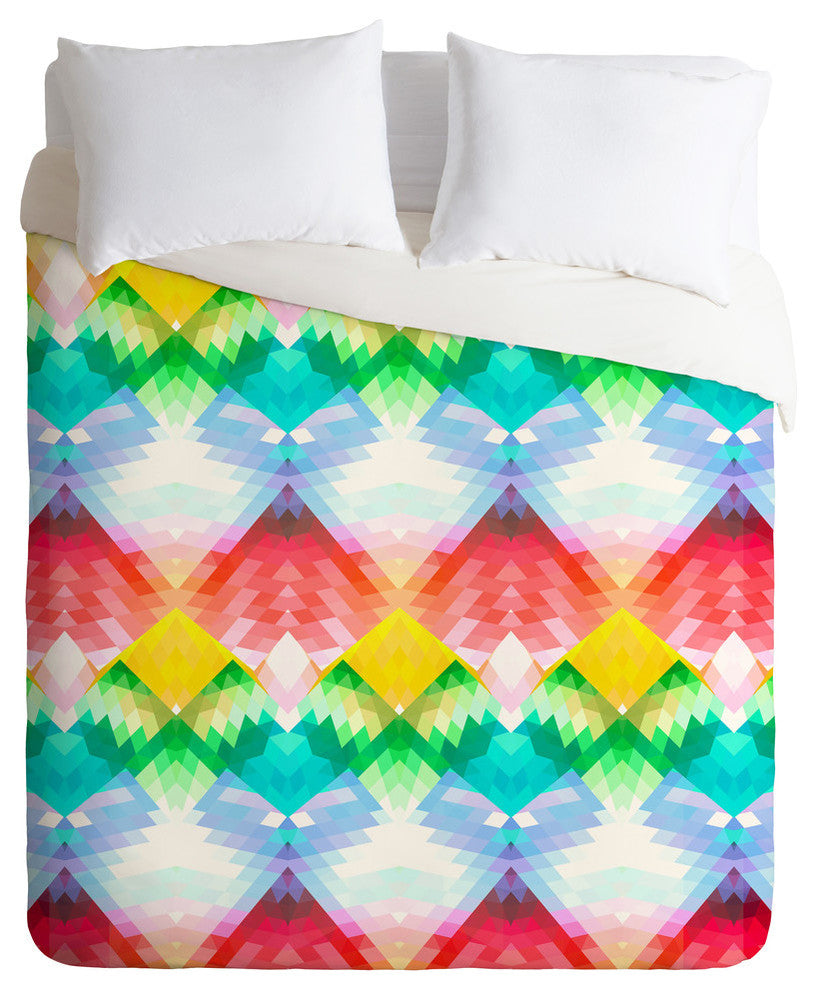 Deny Designs Deniz Ercelebi Crystal Rainbow Duvet Cover - Lightweight