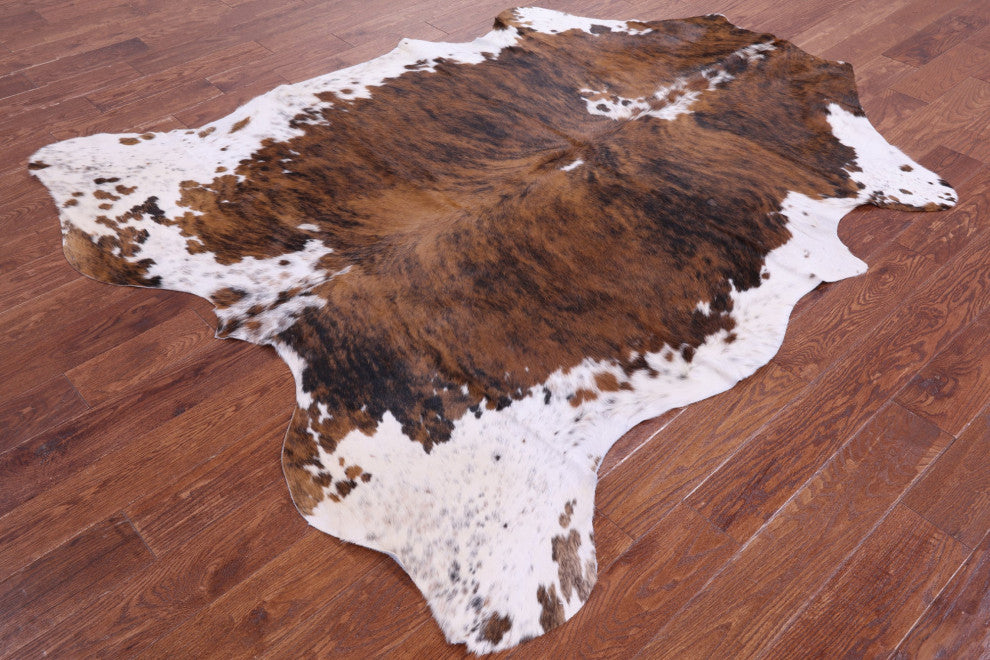 Organic Natural Hair-On Cowhide Area Rug 7' 3" X 6' 2" C1445