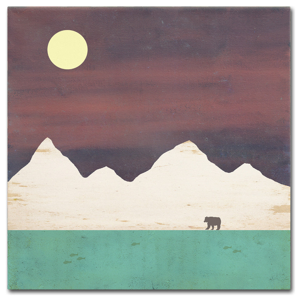 Tammy Kushnir 'Fishing' Canvas Art, 14" x 14"