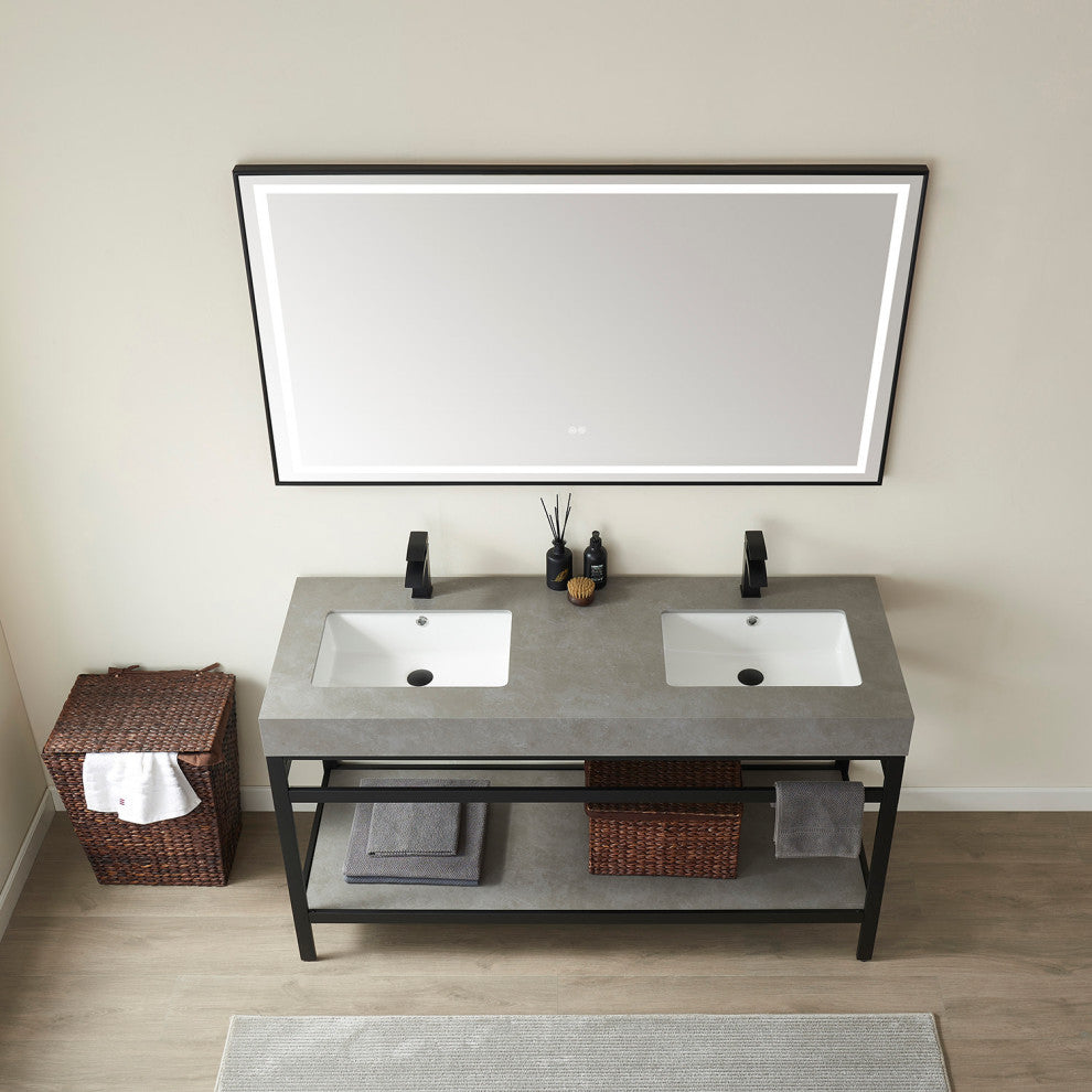Miseno MV702560M Funes 60" - Matte Black / White