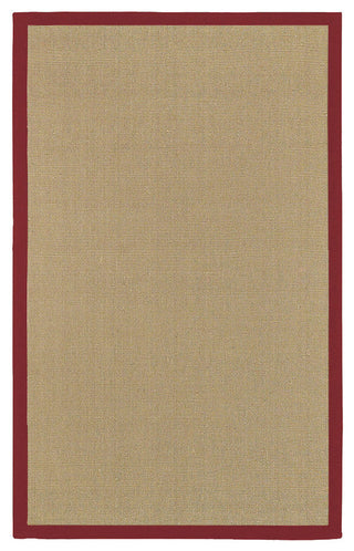 Bay Square Contemporary Area Rug, Red, 8' Square