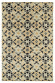 Kaleen Hand-Tufted Rosaic Wool Rug, Charcoal, 5''x7''9"