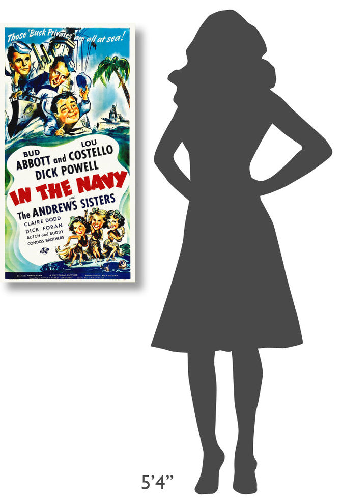 "Abbott & Costello - In The Navy" Canvas by Hollywood Photo Archive, 19x36"
