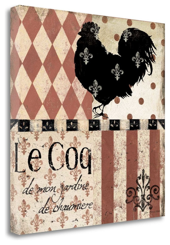 "Le Coq" By Jo Moulton, Giclee Print on Gallery Wrap Canvas, Ready to Hang
