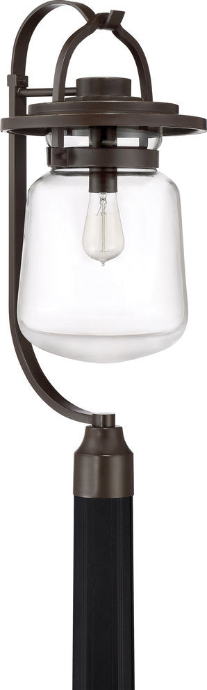 Quoizel LLE9011WT One Light Outdoor Post Mount LaSalle Western Bronze