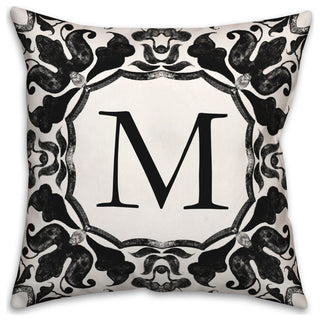M Monogram 18x18 Indoor / Outdoor Pillow