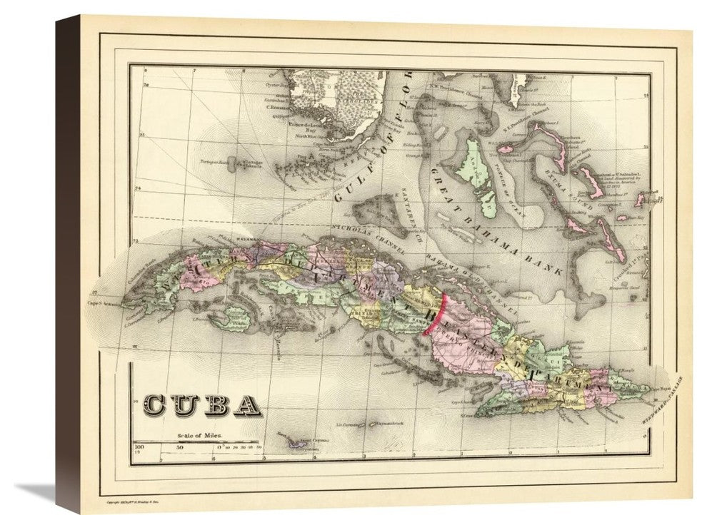 "Cuba, 1890" Stretched Canvas Giclee by Samuel Augustus Mitchell, 22"x18"