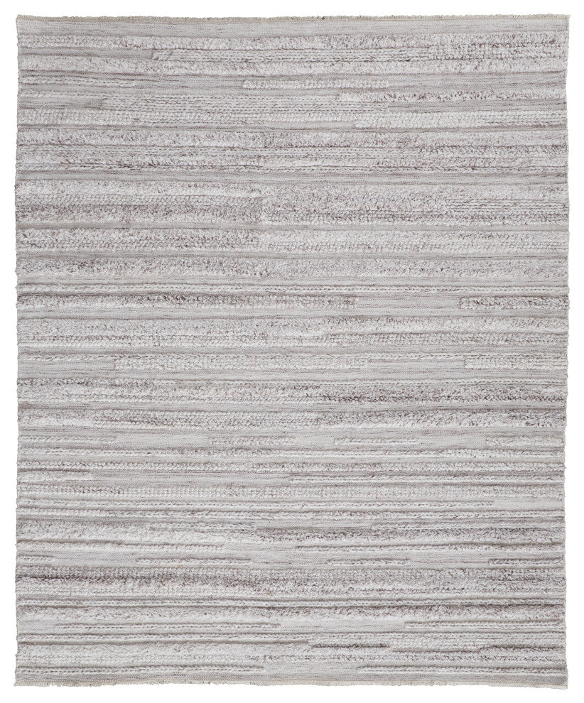 Weave & Wander Akton Shag Rug, Ivory/Carob Brown, 2ft x 3ft Rug