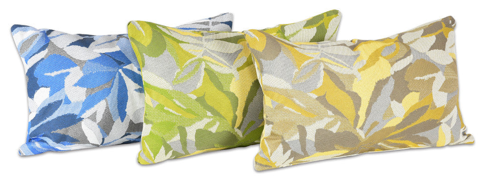 12"x18" Pacifica Lumbar Throw Pillow by Astella, Dewey Blue