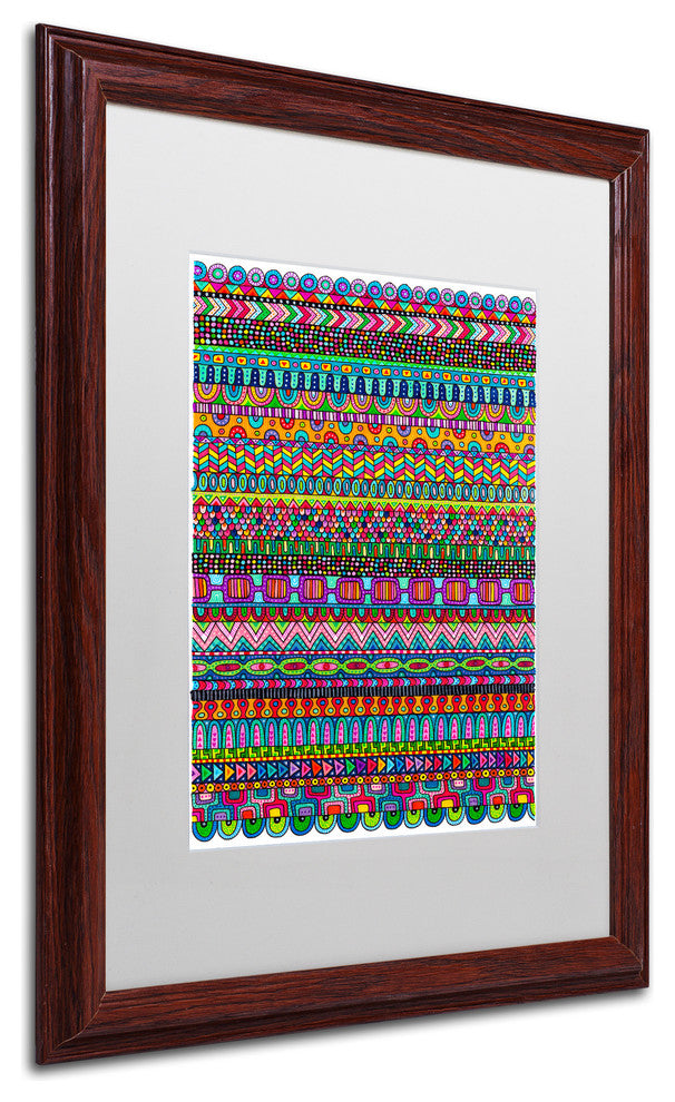 Hello Angel 'Oaxaca Mat' Art, Wood Frame, White Mat, 20x16