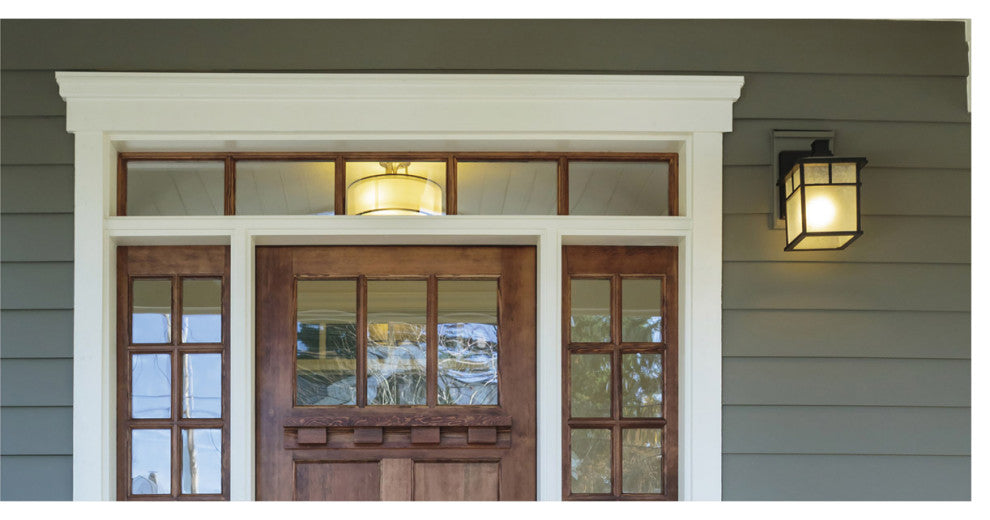 Coldwater 1-Light Outdoor Wall Lantern, Burnished, H1y Glass