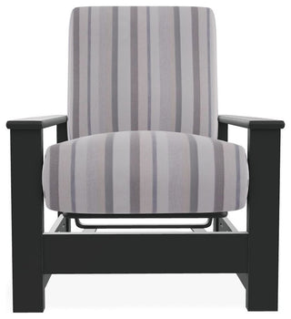 Leeward Deep Seat Outdoor Armchair with Hidden Motion, Sensory Dove/Graphite