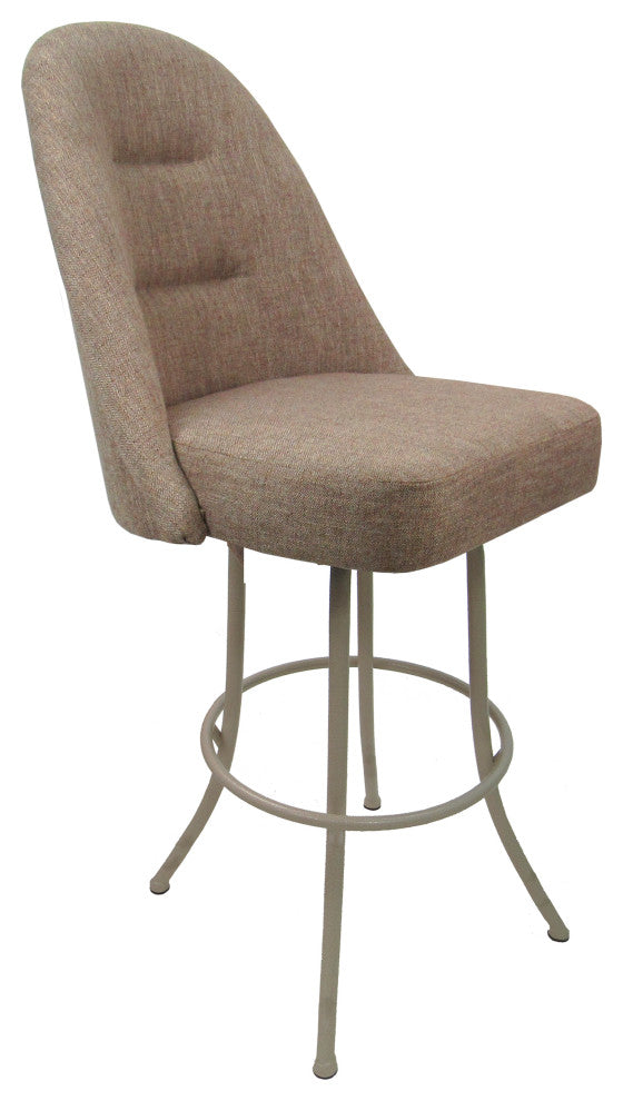 Swivel Counter 26" 30" Extra Tall 34" Metal Bar Stool M-235, Basin Beige - Beige