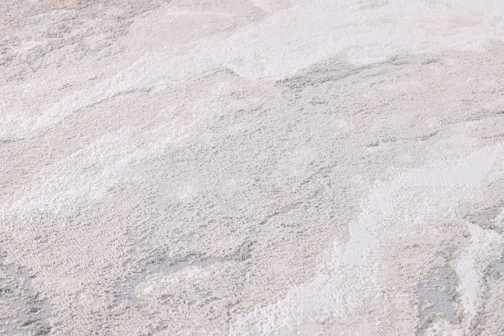 High-Low Hayes Ivory/Beige Rug, Ivory, 5'3"x8'