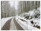Snow Storm at Piornedo Spain, Landscape Triptych Canvas Art, 36x28, 3 Panels