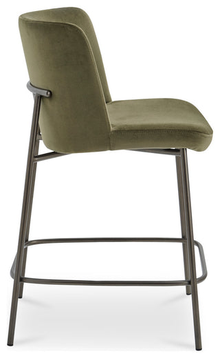 Early Counter Stool Faux Green Mohair